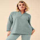 &frac14; Zip Collar French Terry Sweatshirt image number null