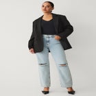 Mid-Rise Relaxed Straight Leg Jean image number 2