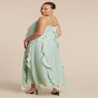 Textured Ruffle Cami Dress image number 3