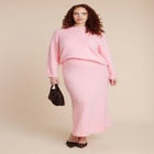 Fuzzy Maxi Sweater Skirt image number null