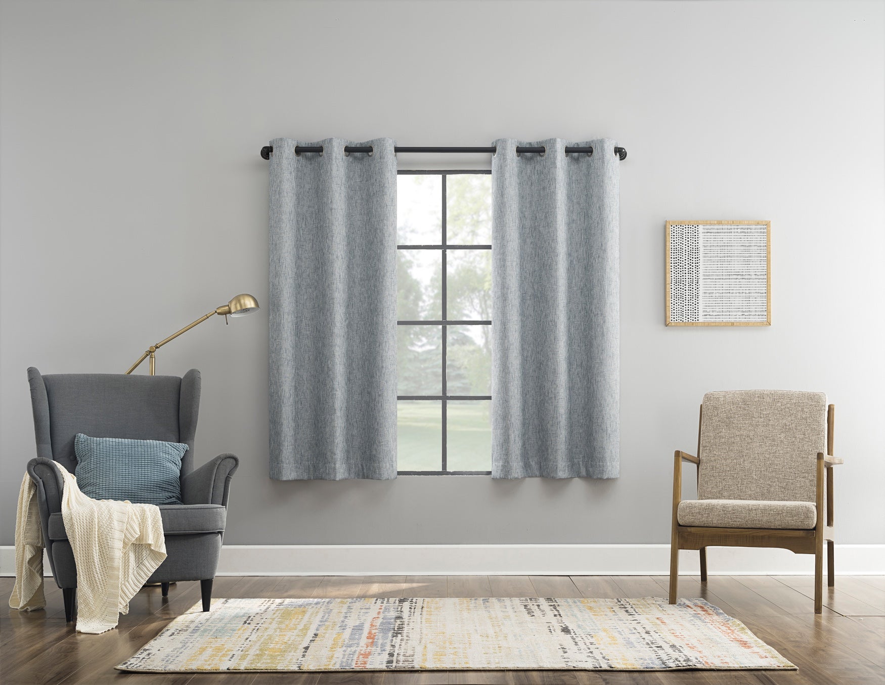 Aldwin 100% Blackout Magnetic Grommet Panel image number 2