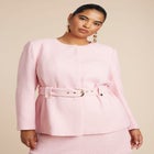 Belted Tweed Jacket image number null