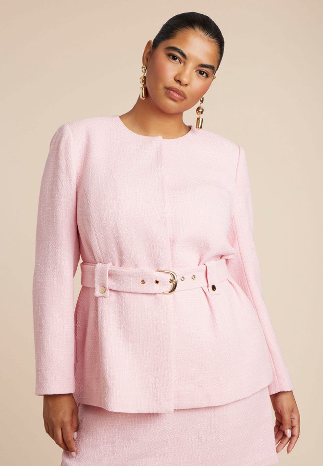 Belted Tweed Jacket image number 1