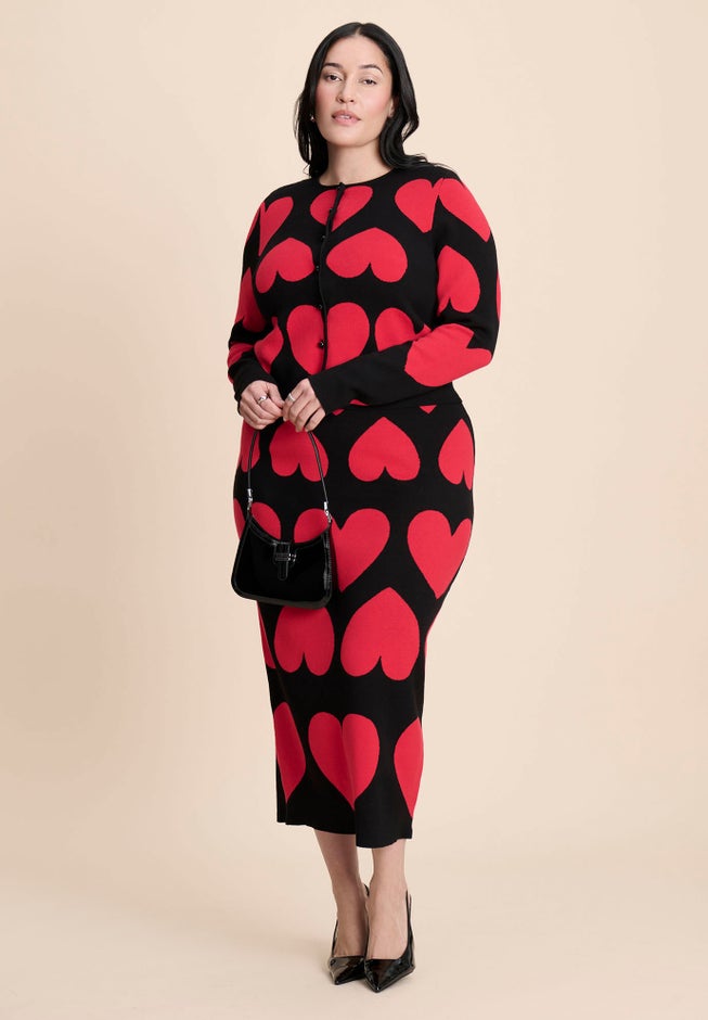 Heart Cropped Cardigan image number 5