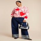 Scattered Heart Sweater image number null