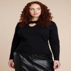 Heart Cut Out Sweater image number 0
