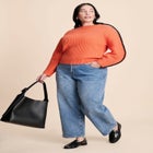 Rounded Sleeve Sweater image number null