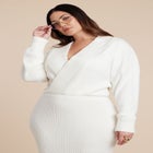 Wrap Sweater Maxi Dress image number 3