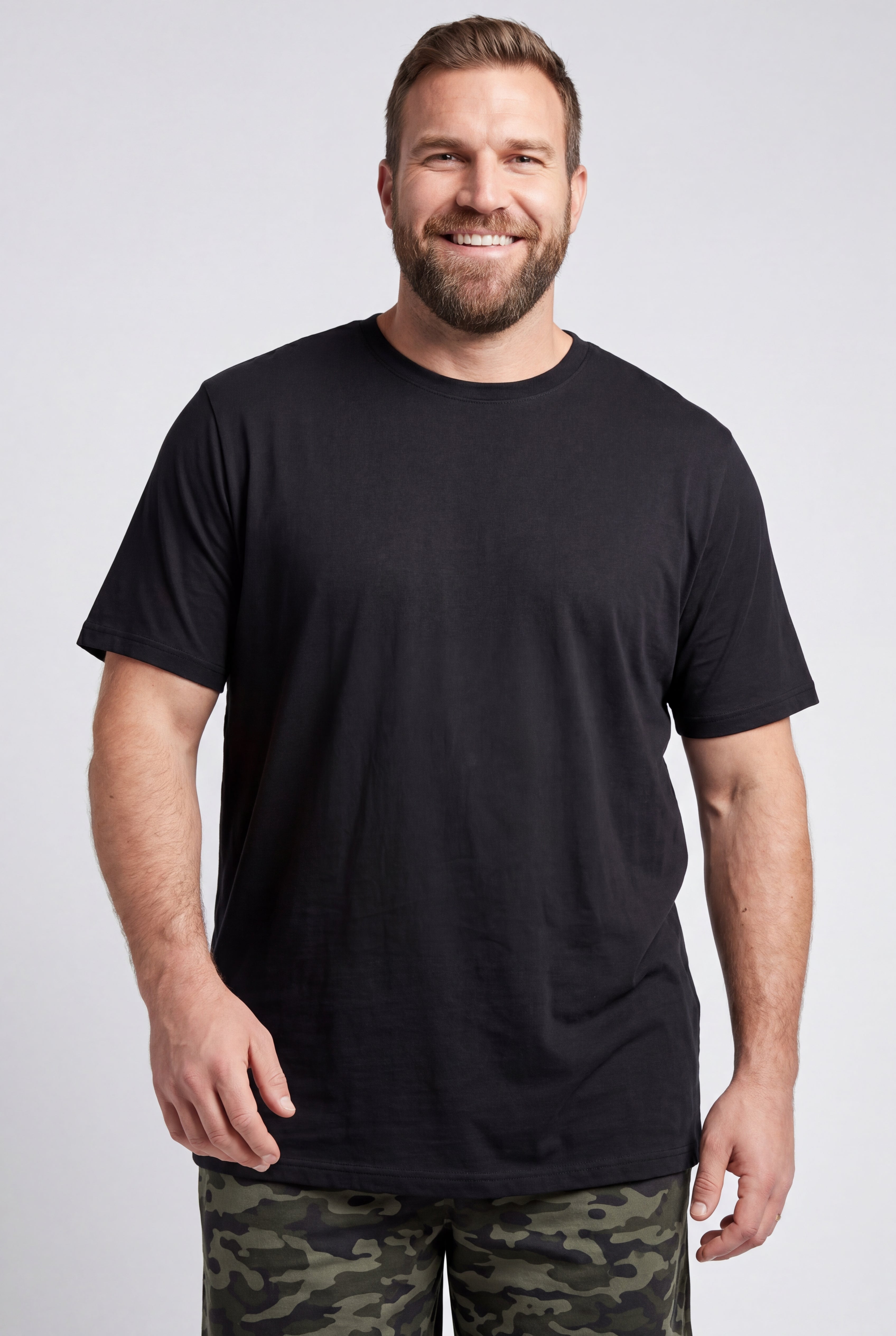 Shrink-Less&trade; Lightweight Crewneck T-Shirt image number 0