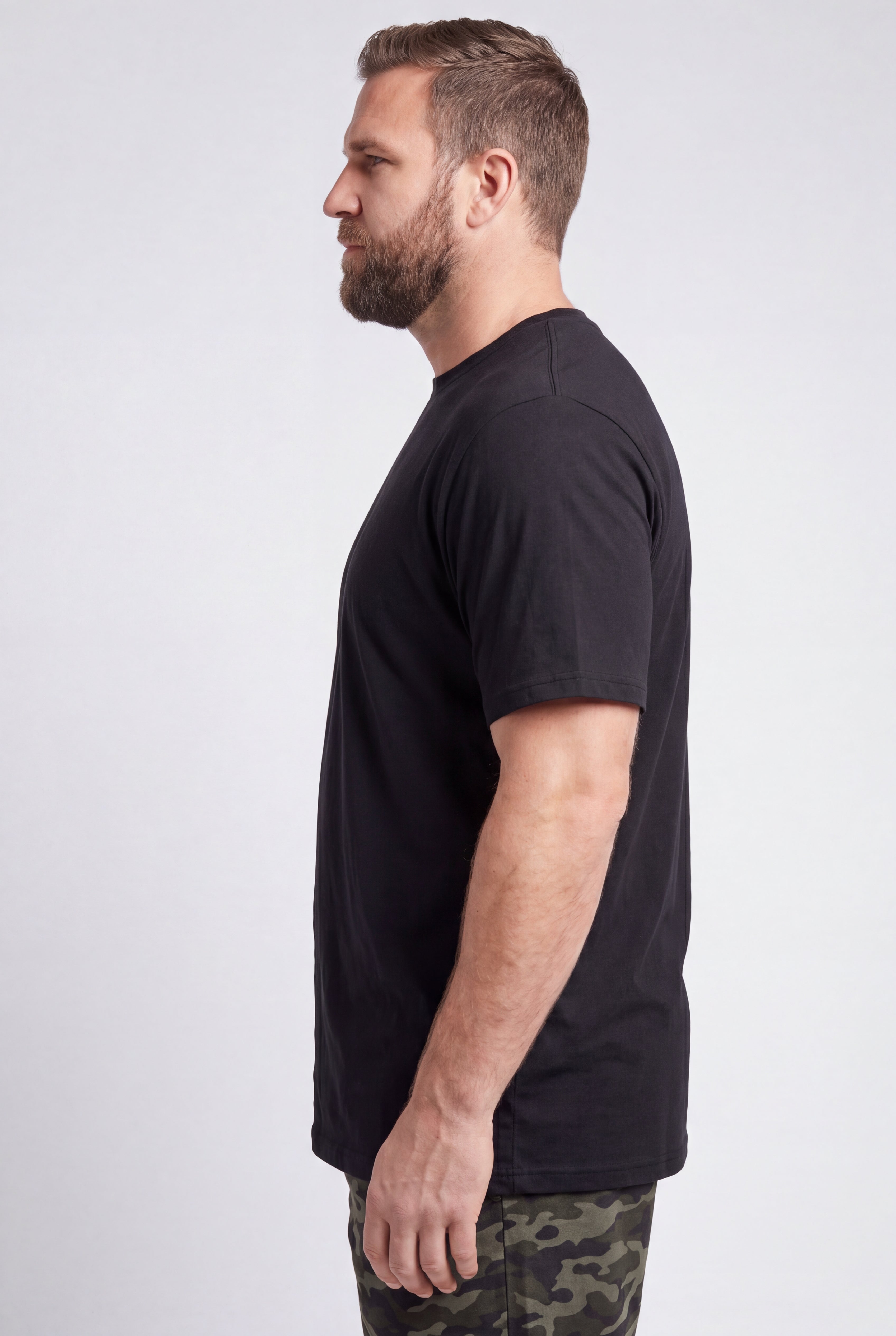Shrink-Less&trade; Lightweight Crewneck T-Shirt image number 2