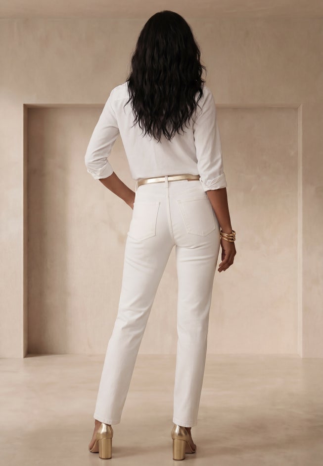 Classic Cotton Denim Straight-Leg Jean image number 3