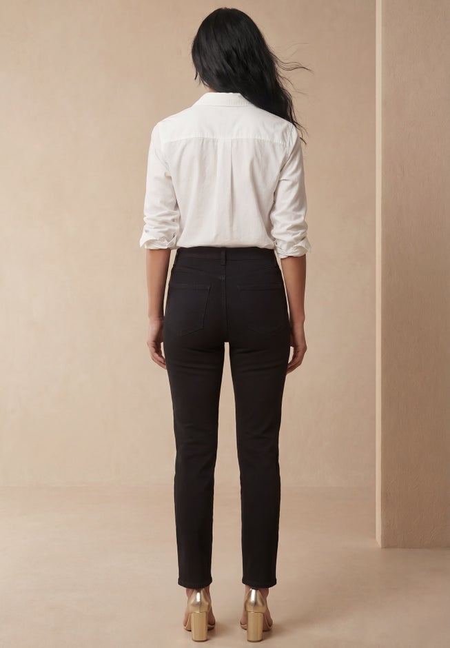 Classic Cotton Denim Straight-Leg Jean image number 3