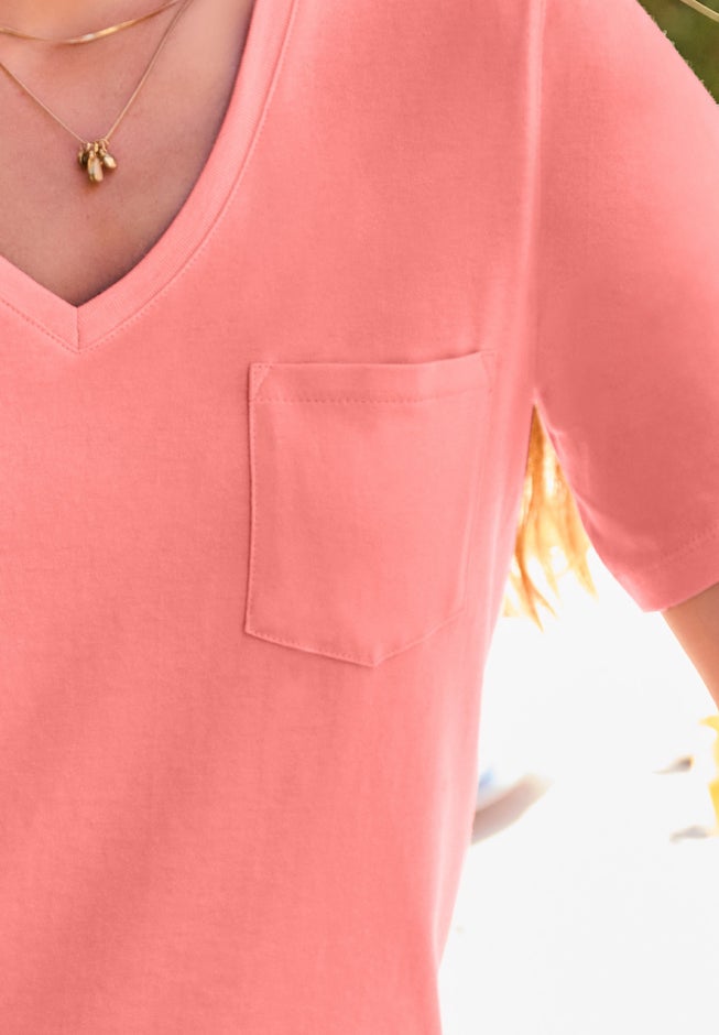 Perfect V-neck Pocket Tee image number 2