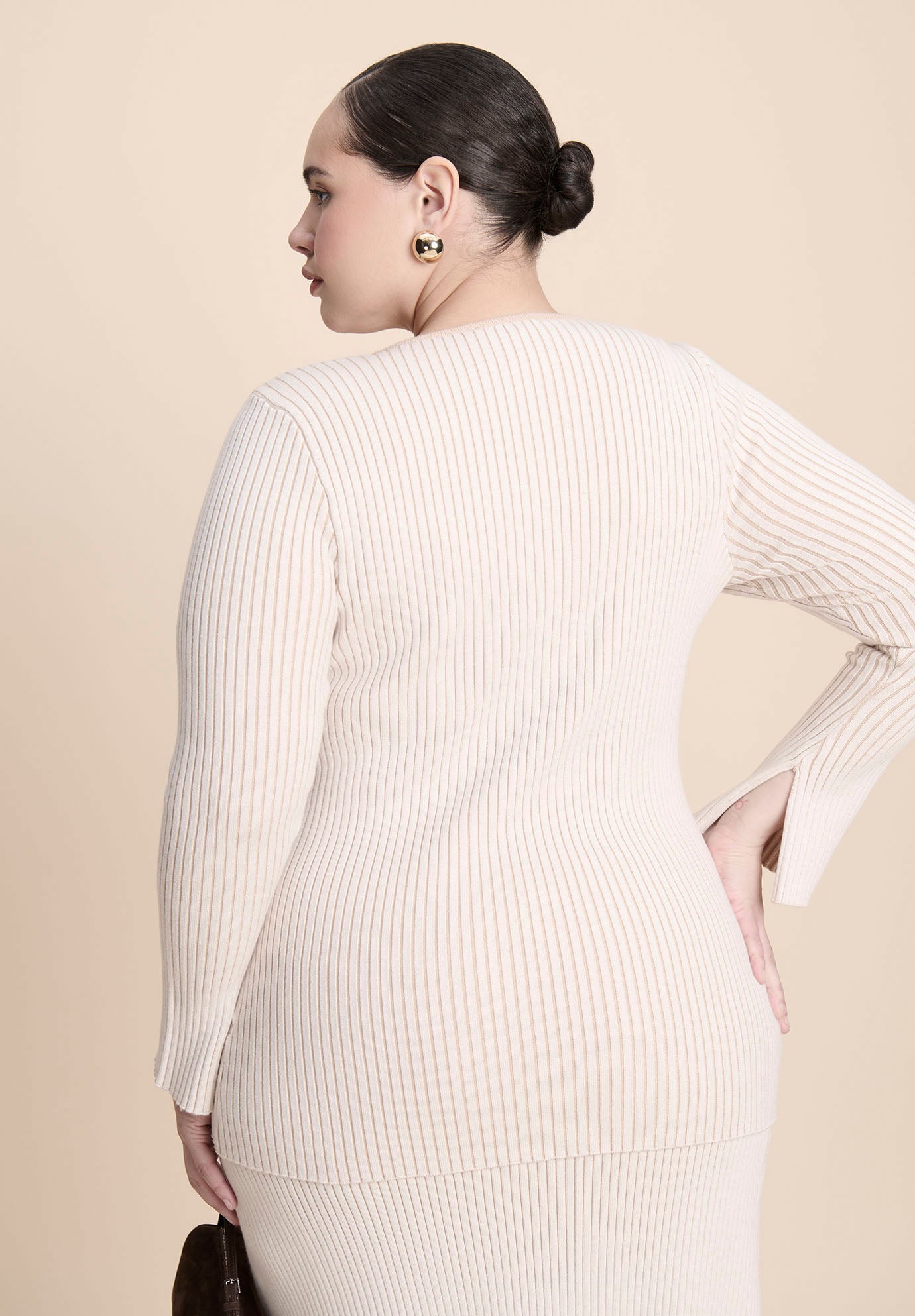 Longline Button Up Cardigan image number 3