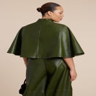 Faux Leather Cape Top image number null