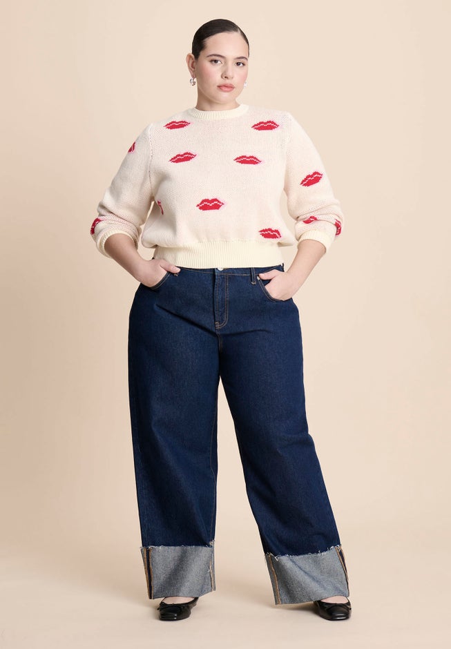 Scattered Lip Sweater image number 3