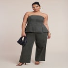 Seam Detail Strapless Top image number 2