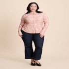 Printed Button Up Top image number null