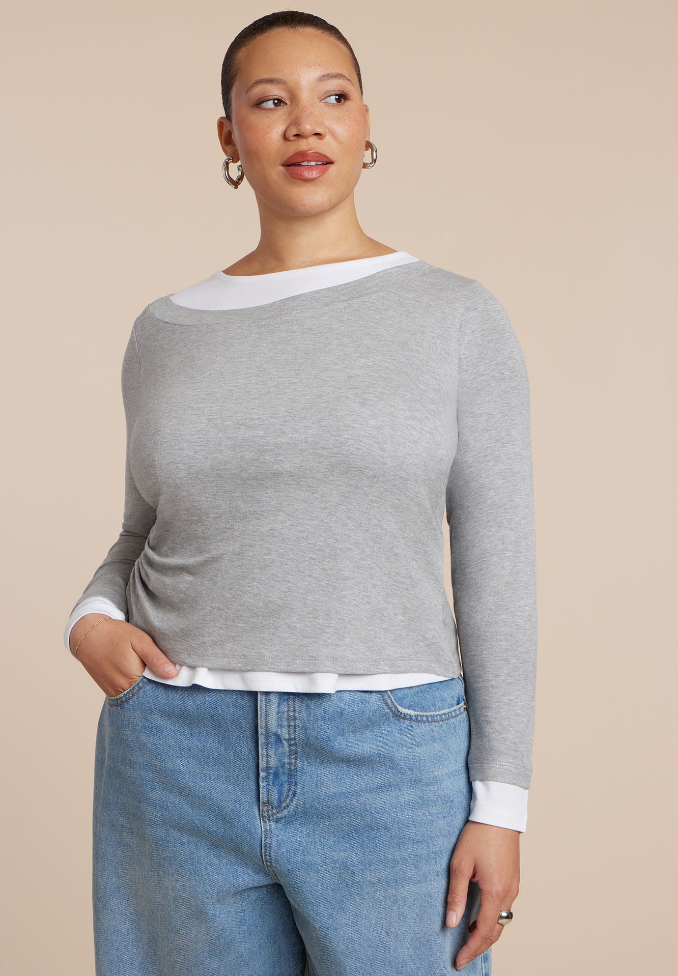 Layered Long Sleeve Top image number 0