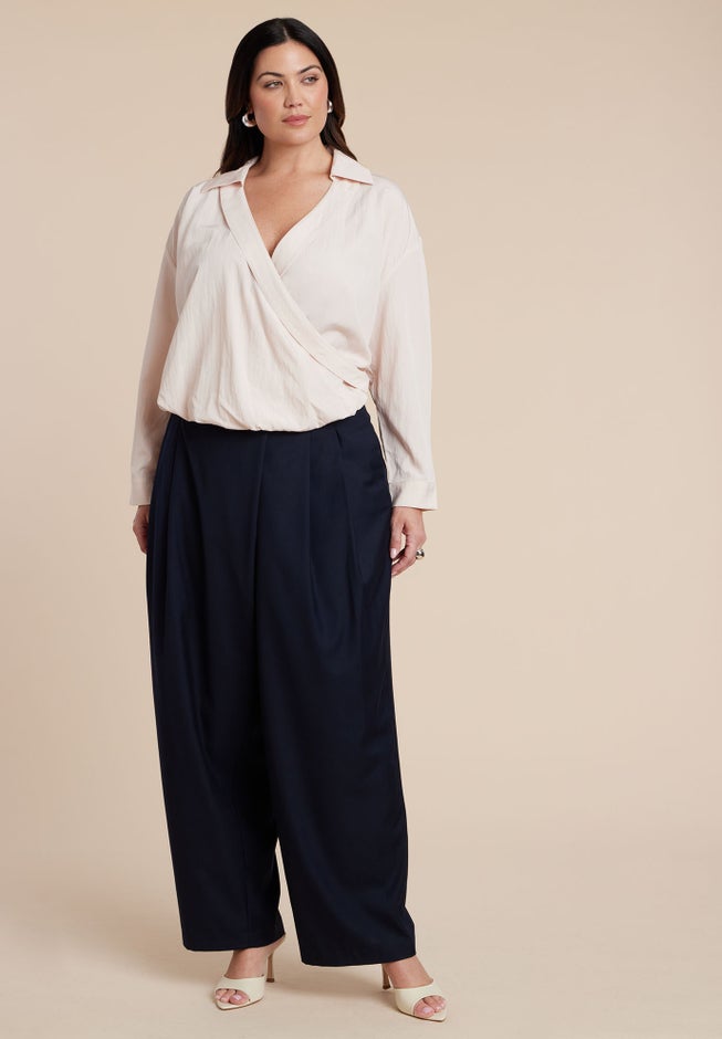 Surplice Collared Top image number 3