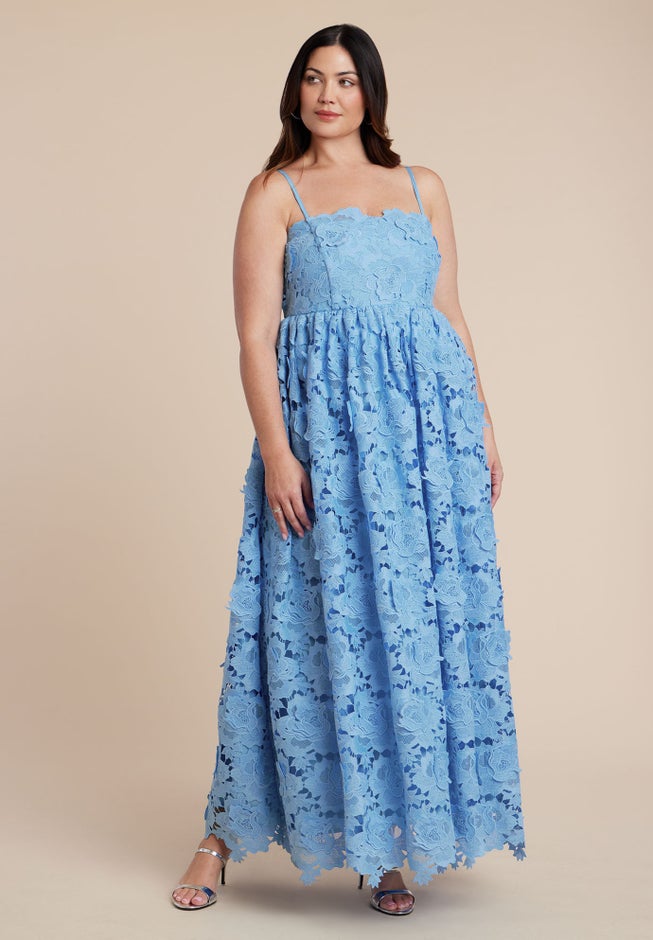 Fit And Flare Lace Gown image number 1