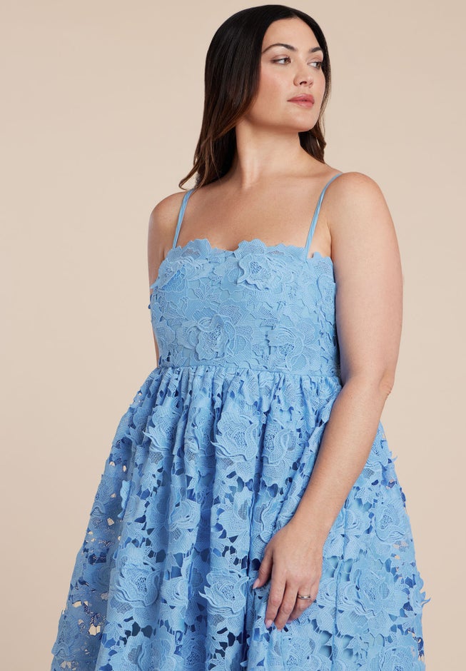 Fit And Flare Lace Gown image number 2
