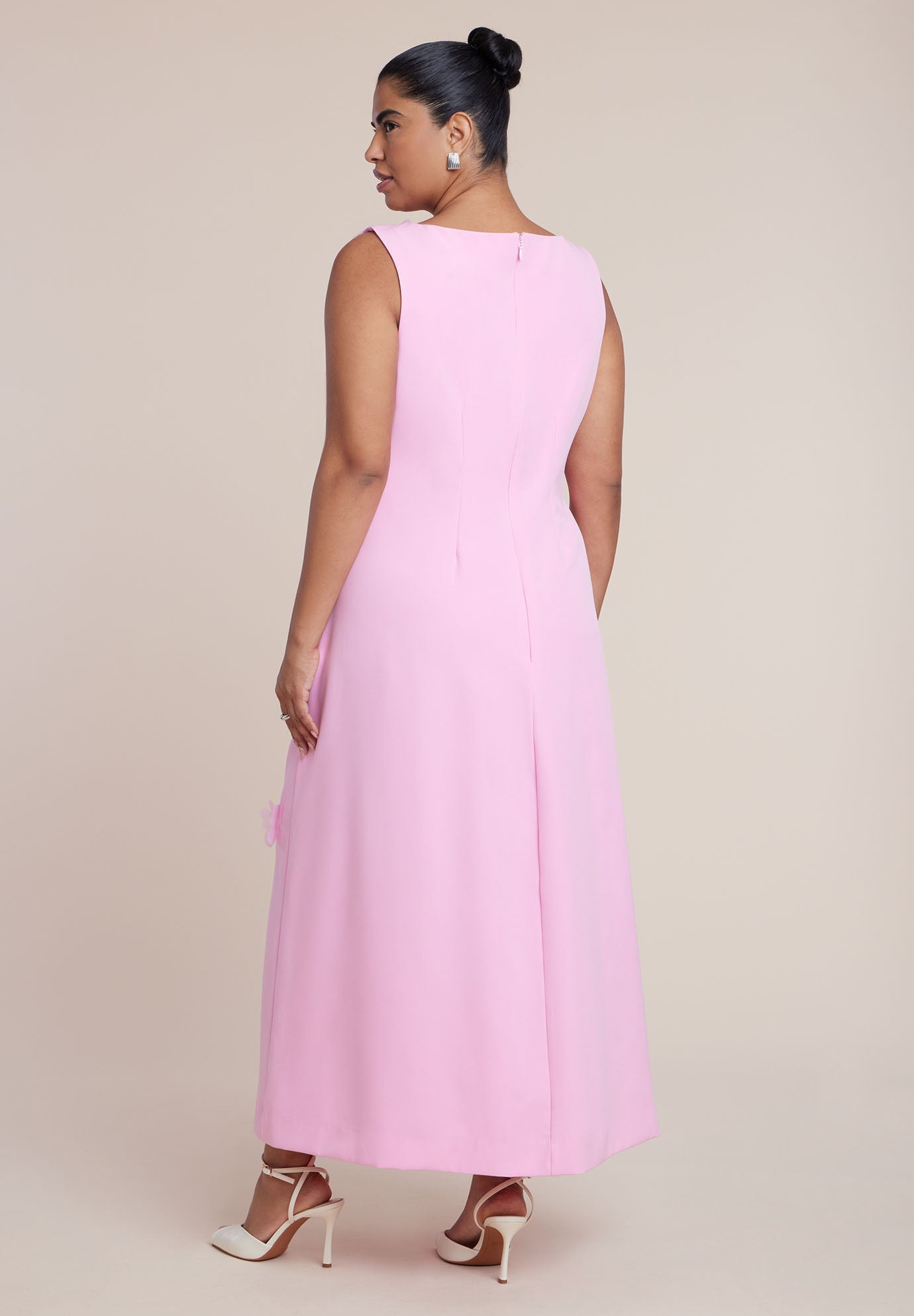 Applique Column Dress image number 4