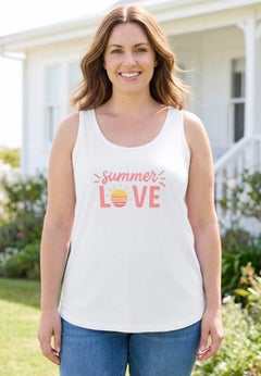 Graphic Tank Tunic
