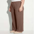 Wide-Leg Texture Knit Pant image number null