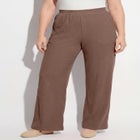 Wide-Leg Texture Knit Pant image number null
