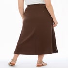 Cotton Gauze A-Line Midi Skirt image number 3
