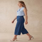 Sculpt Fit Wide-Leg Crop Jeans image number 1