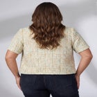 Short Sleeve Tweed Jacket image number 3