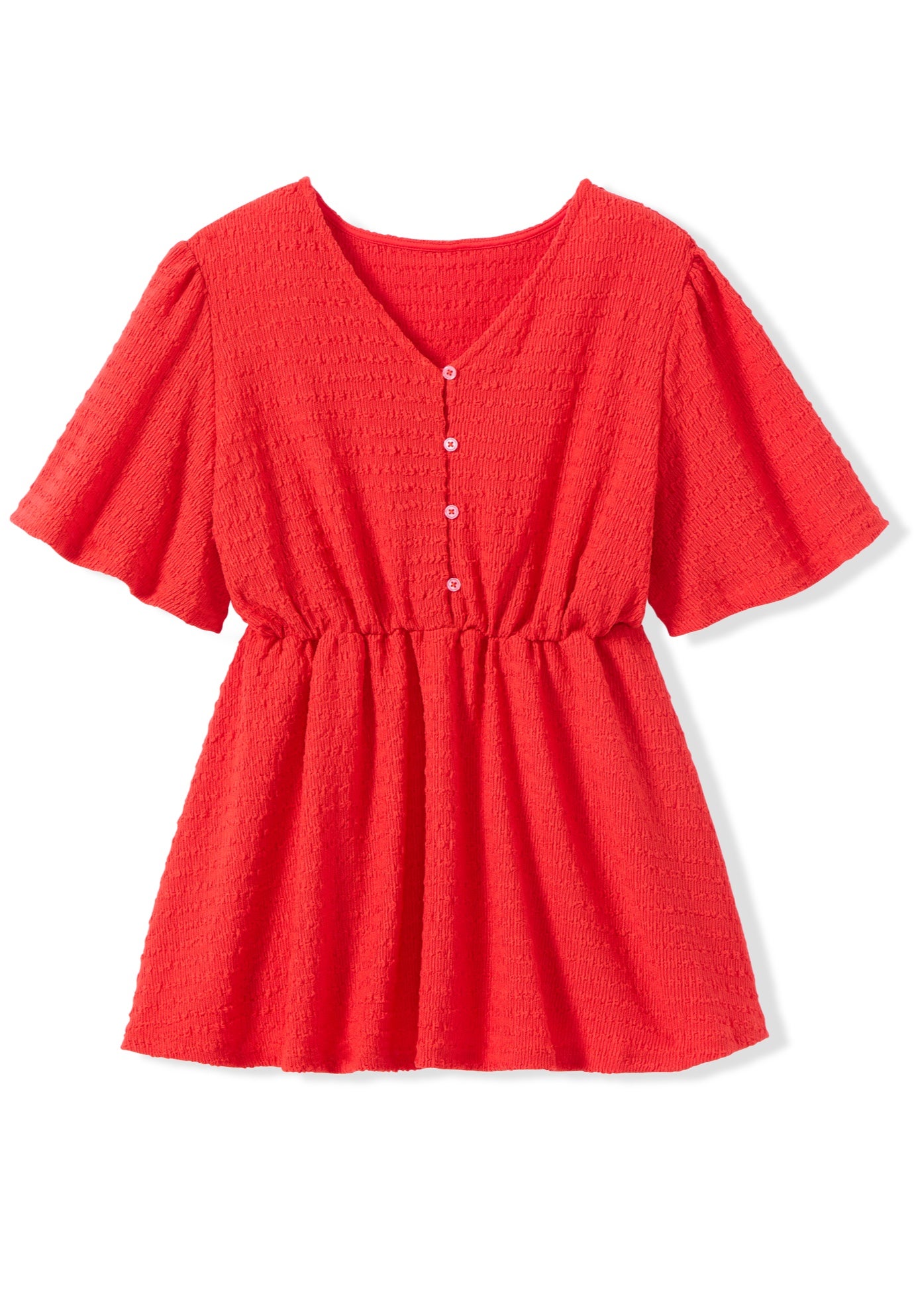 Texture Half Button Front Tunic image number 1