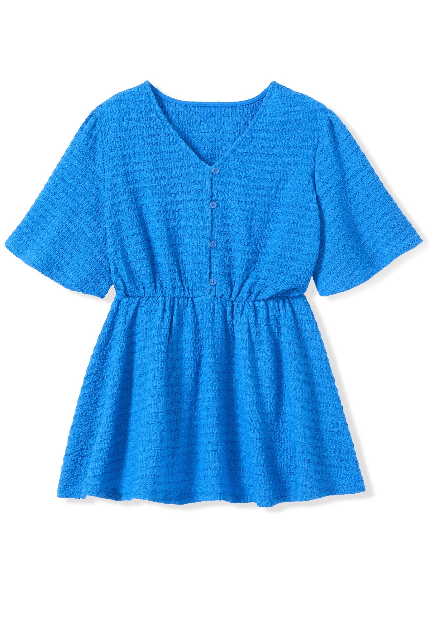 Texture Half Button Front Tunic image number 1