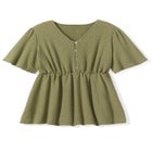 Texture Half Button Front Tunic image number null