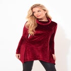 Rhinstone Velvet Cowl Neck Tunic image number 0