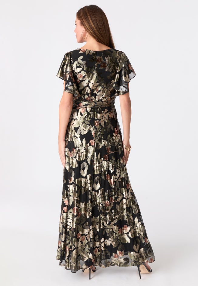 Foil Print Mesh Dress image number 2