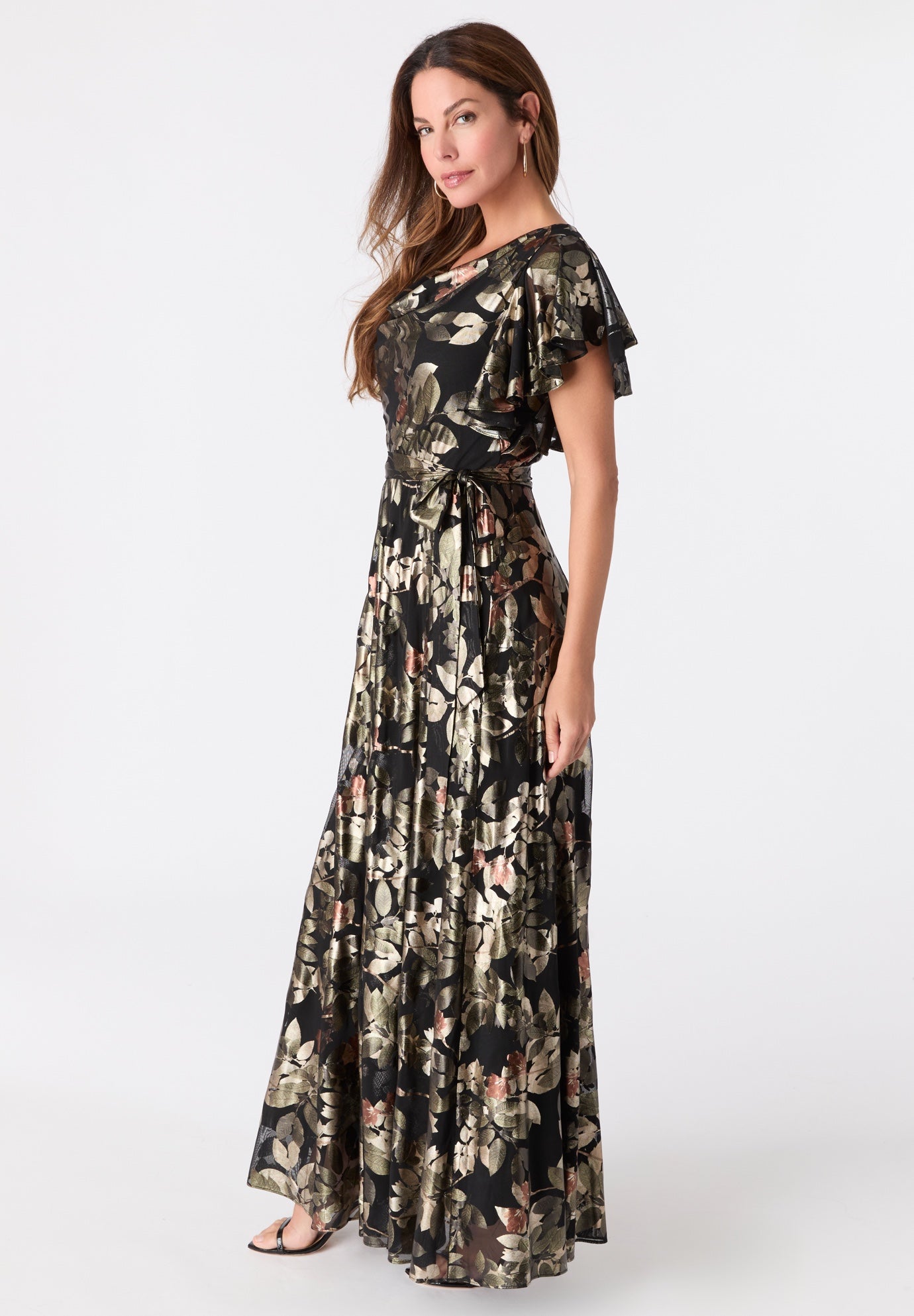 Foil Print Mesh Dress image number 3