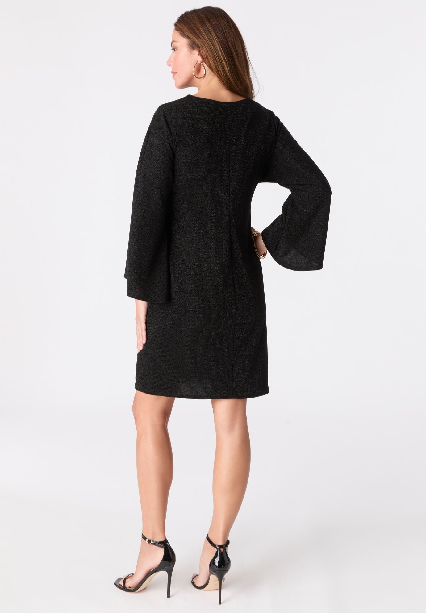 Glitter Knit Side-Tie Dress image number 1