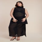 Sheer Neck-Tie Tunic image number 3