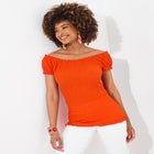 Stretchy Off the Shoulder Tee image number 0