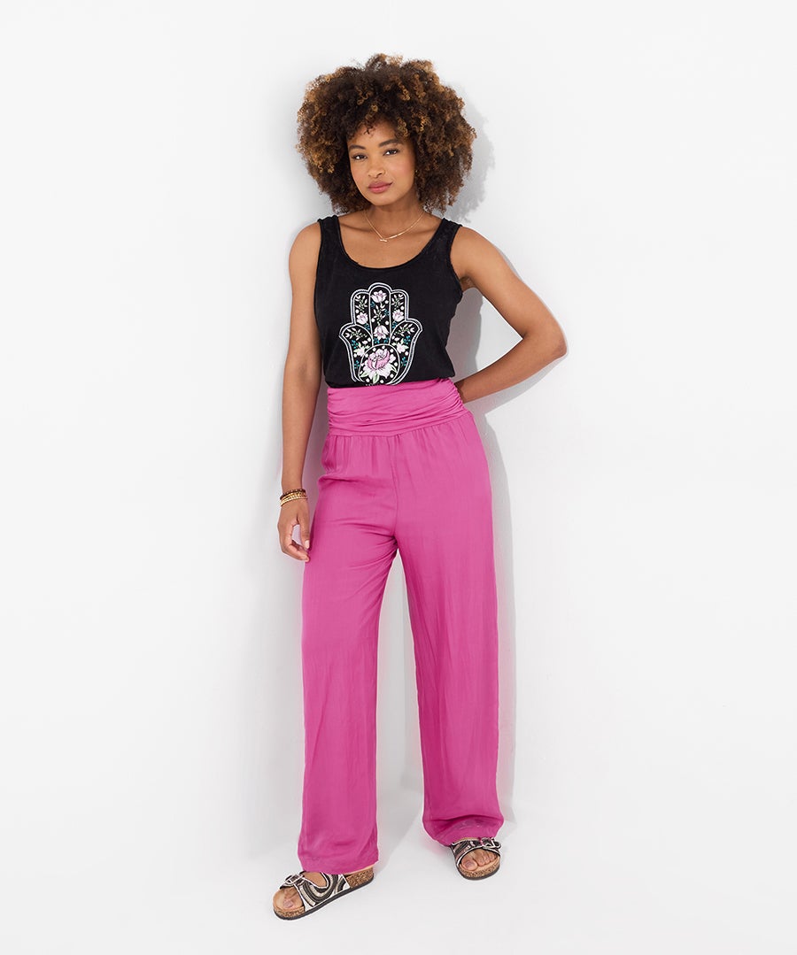 Double Layer Wide Leg Pants image number 5
