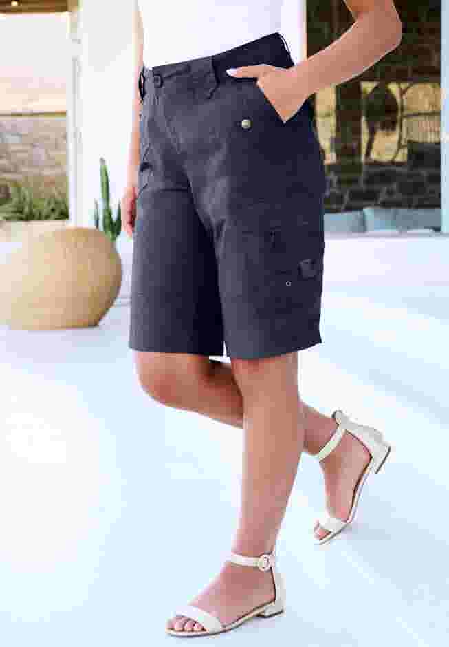 Plus Size Cargo Shorts image number 0