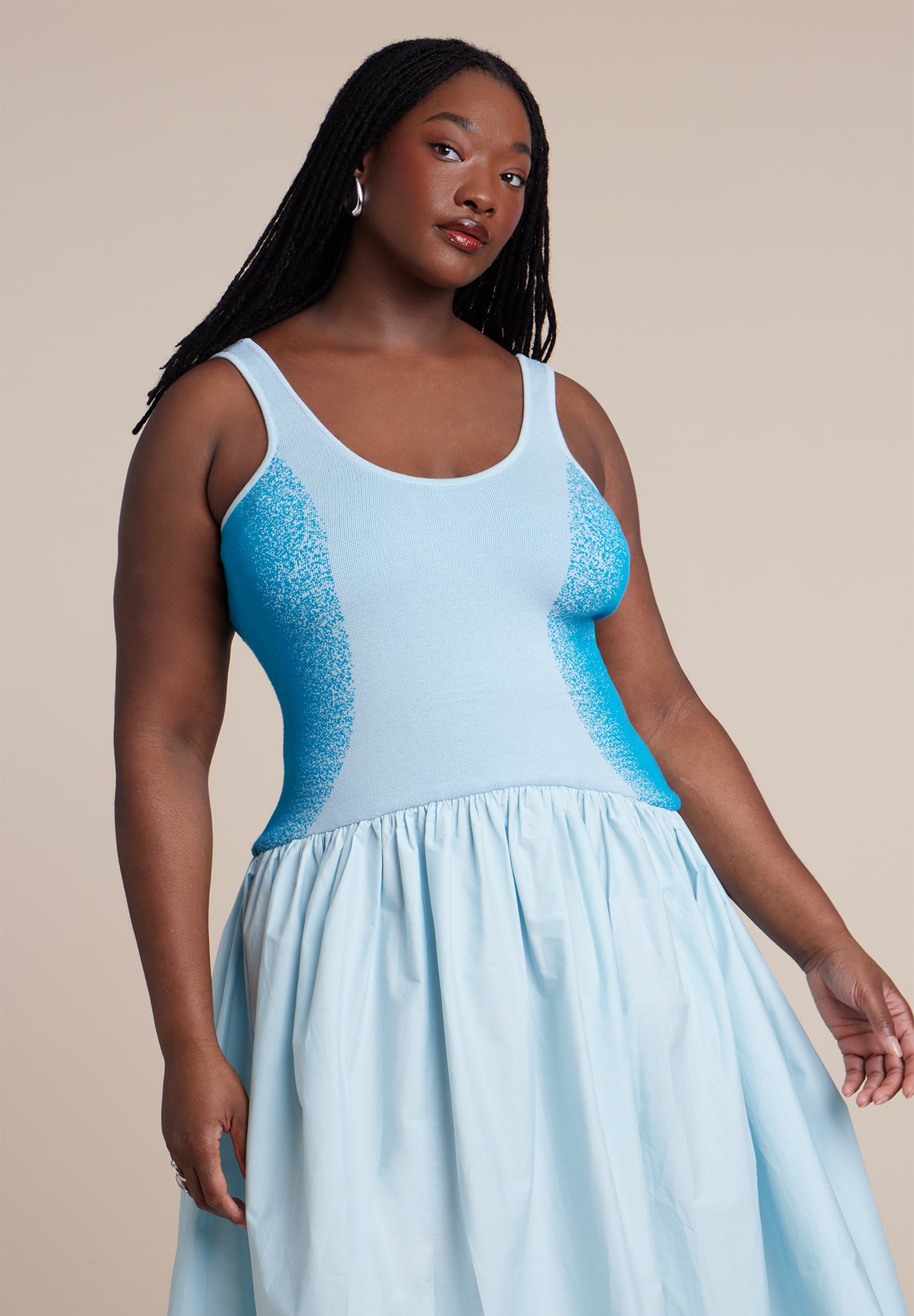 Flare Skirt Tank Dress image number 1