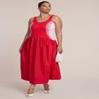 Flare Skirt Tank Dress image number null