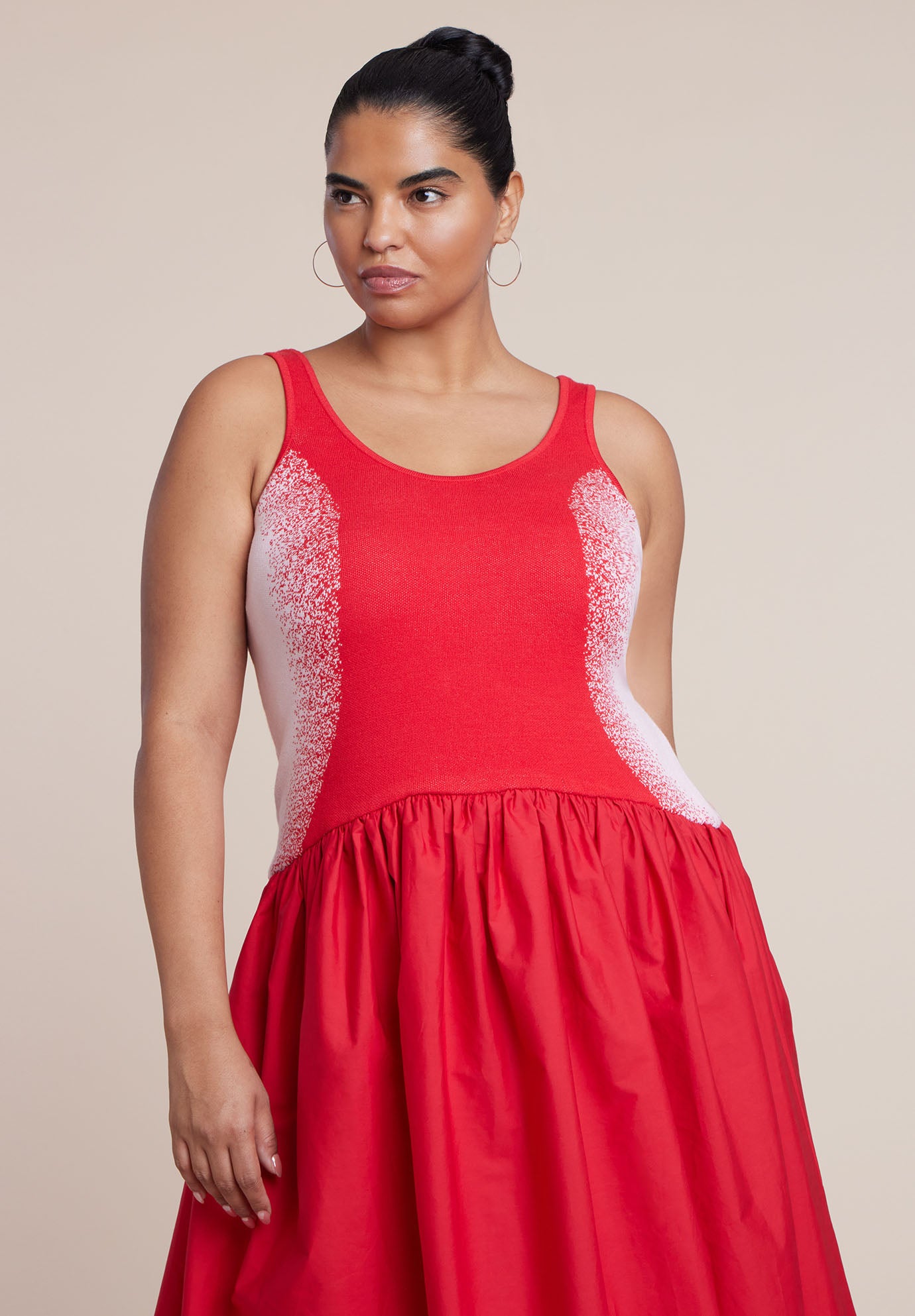 Flare Skirt Tank Dress image number 2