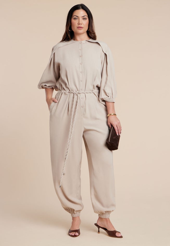 Jumpsuit With Cord Tie image number 1