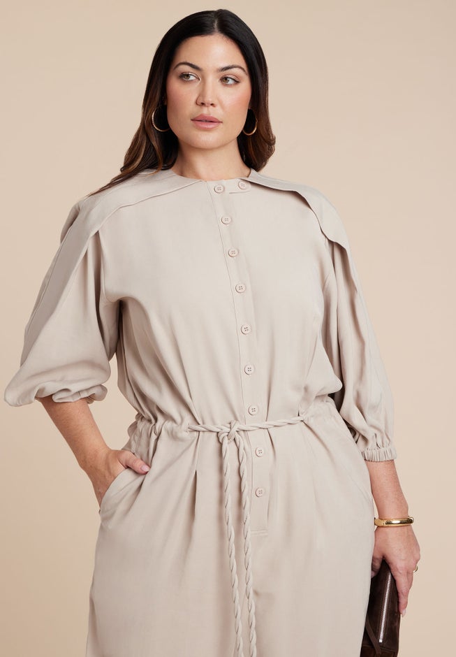 Jumpsuit With Cord Tie image number 2