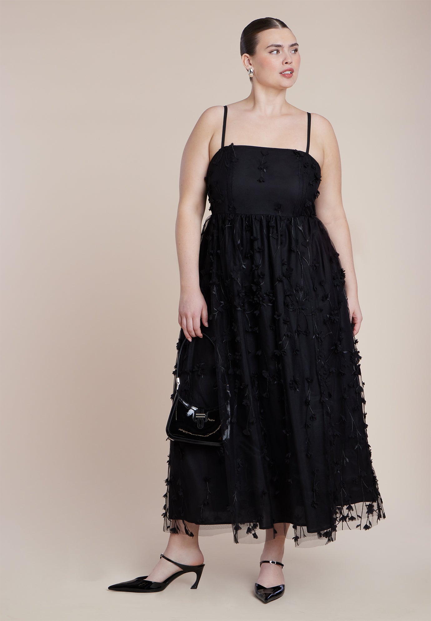 Floral Applique Dress image number 3